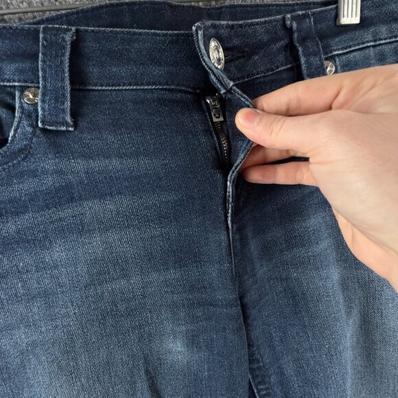 True Religion Jeans Women Stretch Jegging Spell Out Logo Denim Urban ACTL 29X28 - Picture 9 of 16